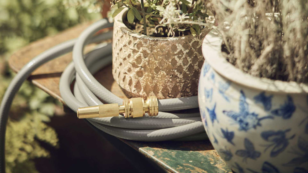 Brass hose connection set, Livlig.