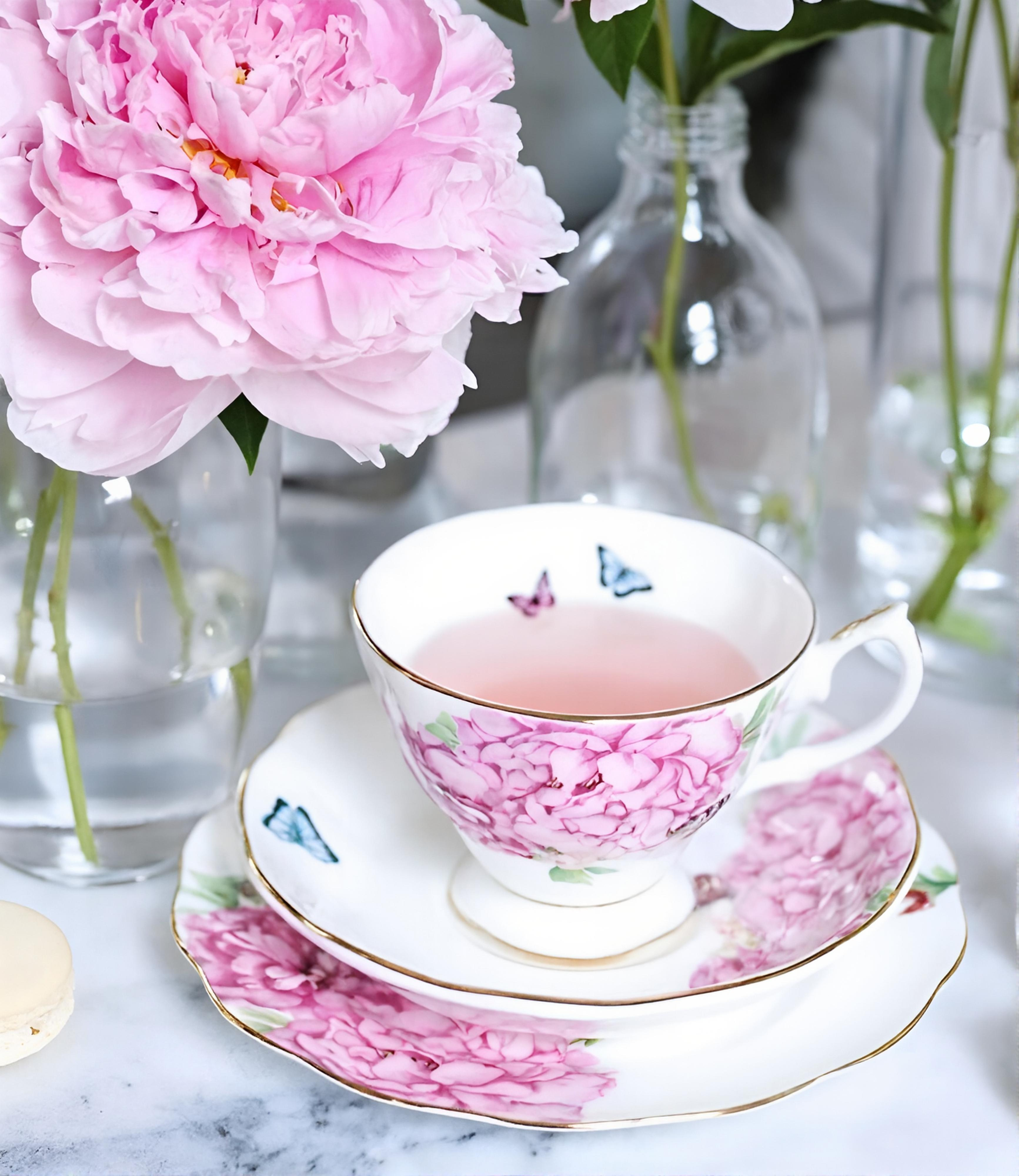 Taza de té c/plato, ROYAL ALBERT x Miranda Kerr, Friendship