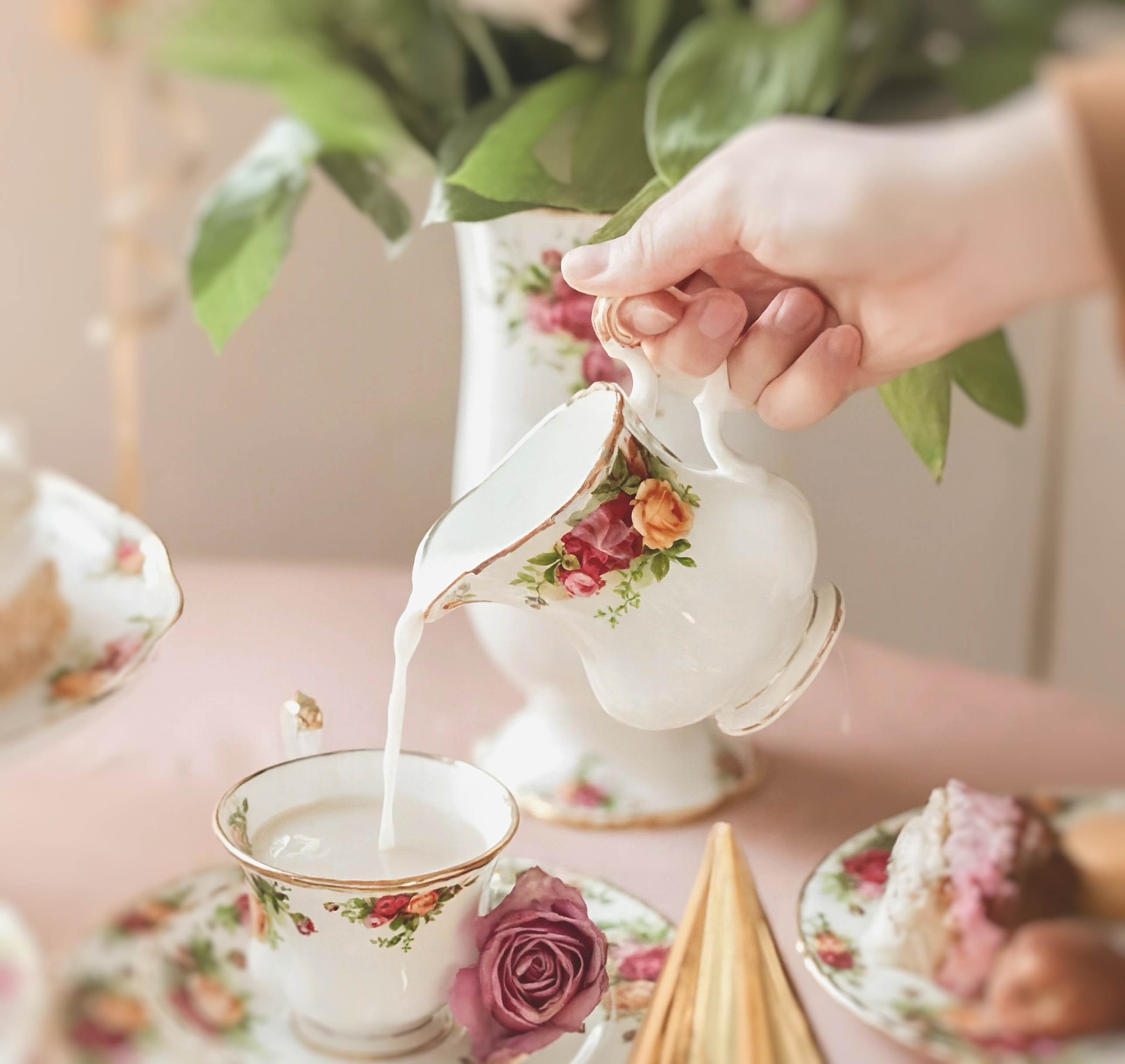 Servidor de leche, ROYAL ALBERT. OLD COUNTRY ROSES