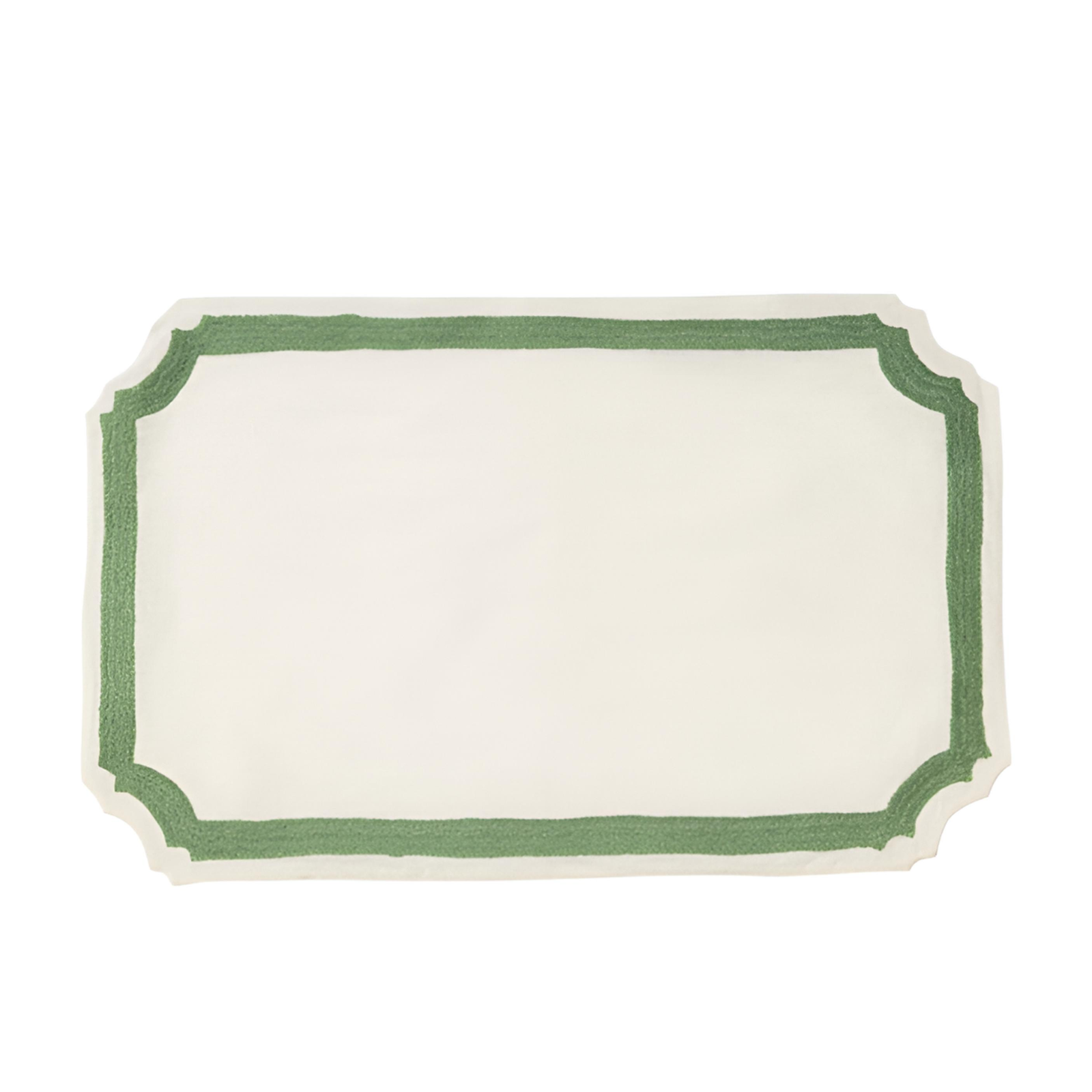 Casa López Majorque Vert Olive Linen Placemat