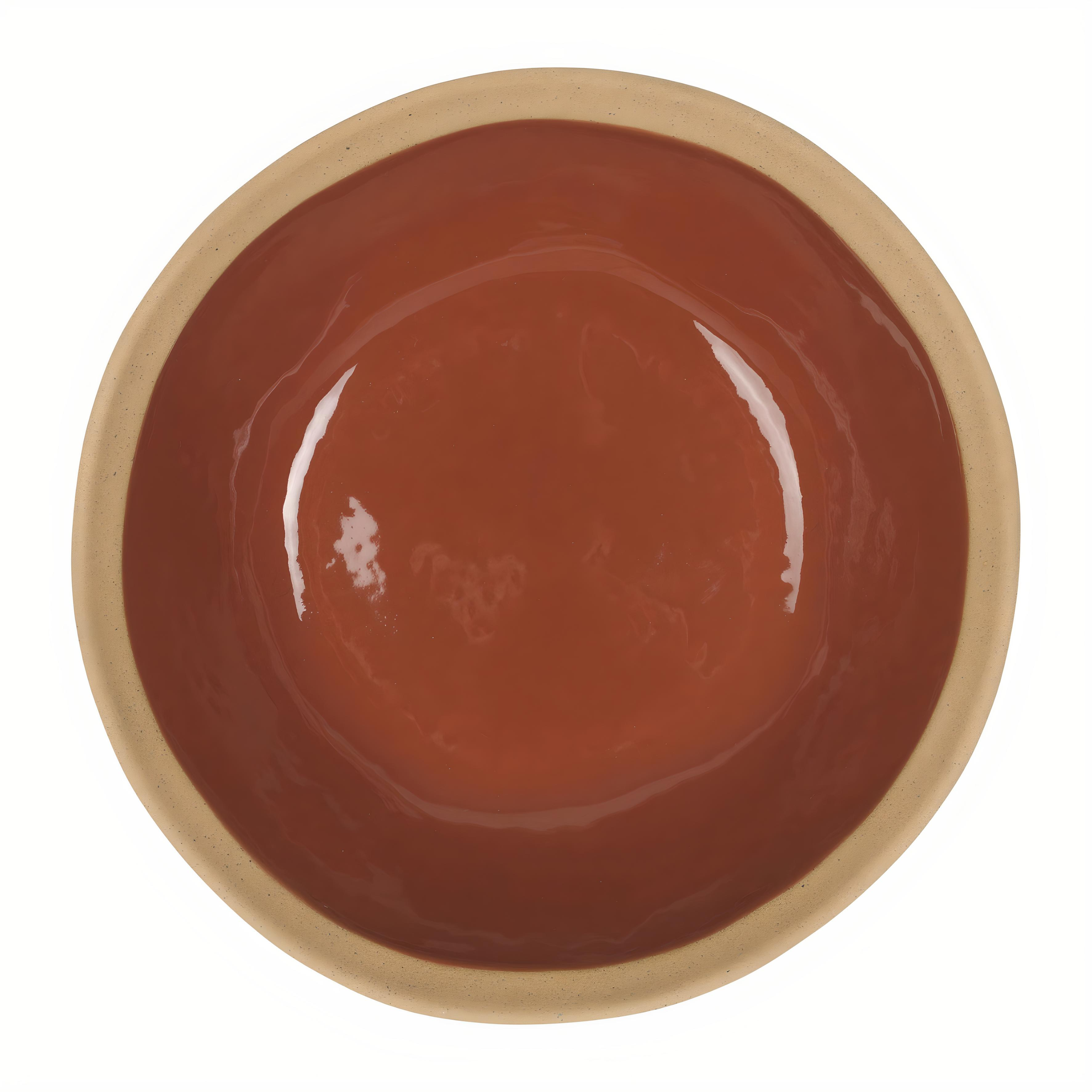 Plato hondo, côté table, Jade. 19 cm.