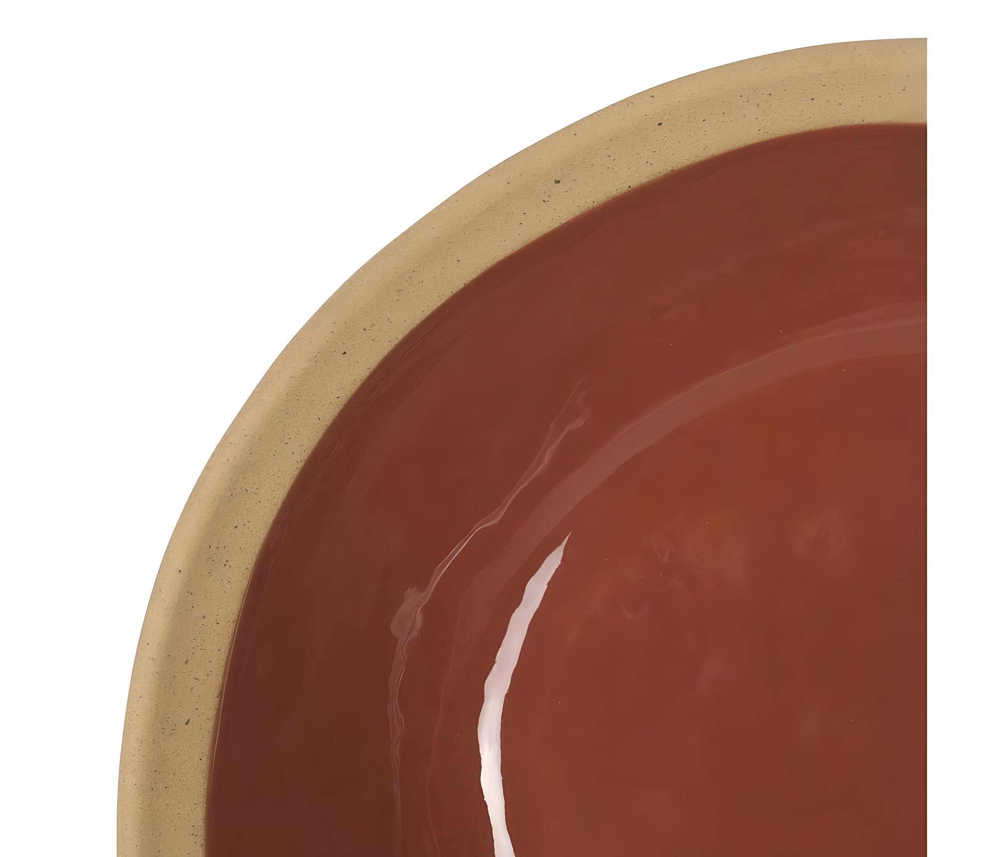 Plato hondo, côté table, Jade. 19 cm.