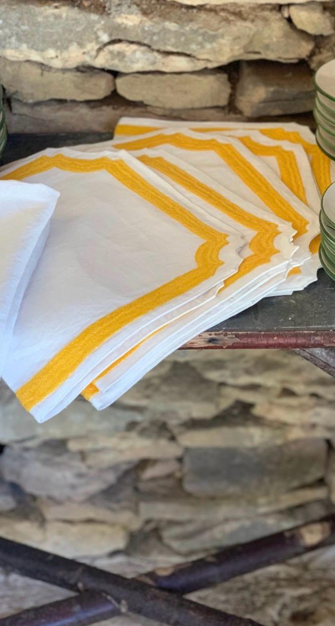 Mantel Individual Lino Majorque Yelow, Casa López (Paris)