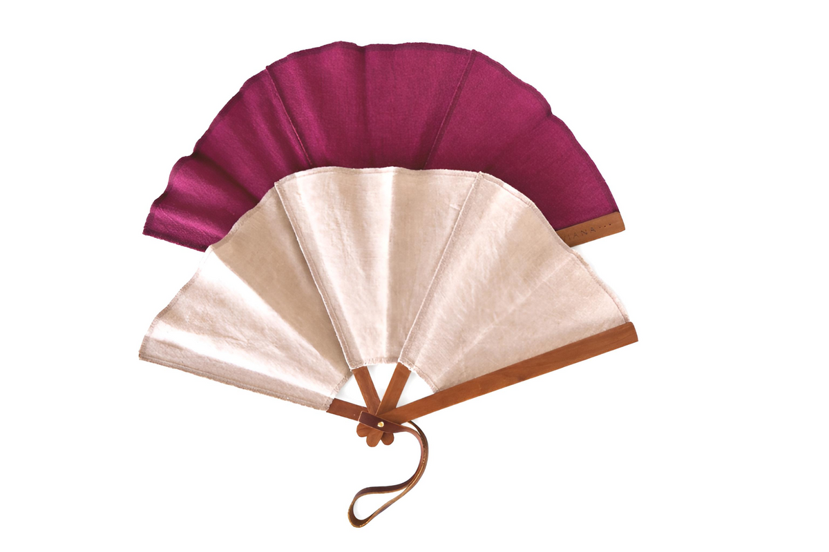 The Viana Fan, Granada Linen - View 2 - Nahia Home
