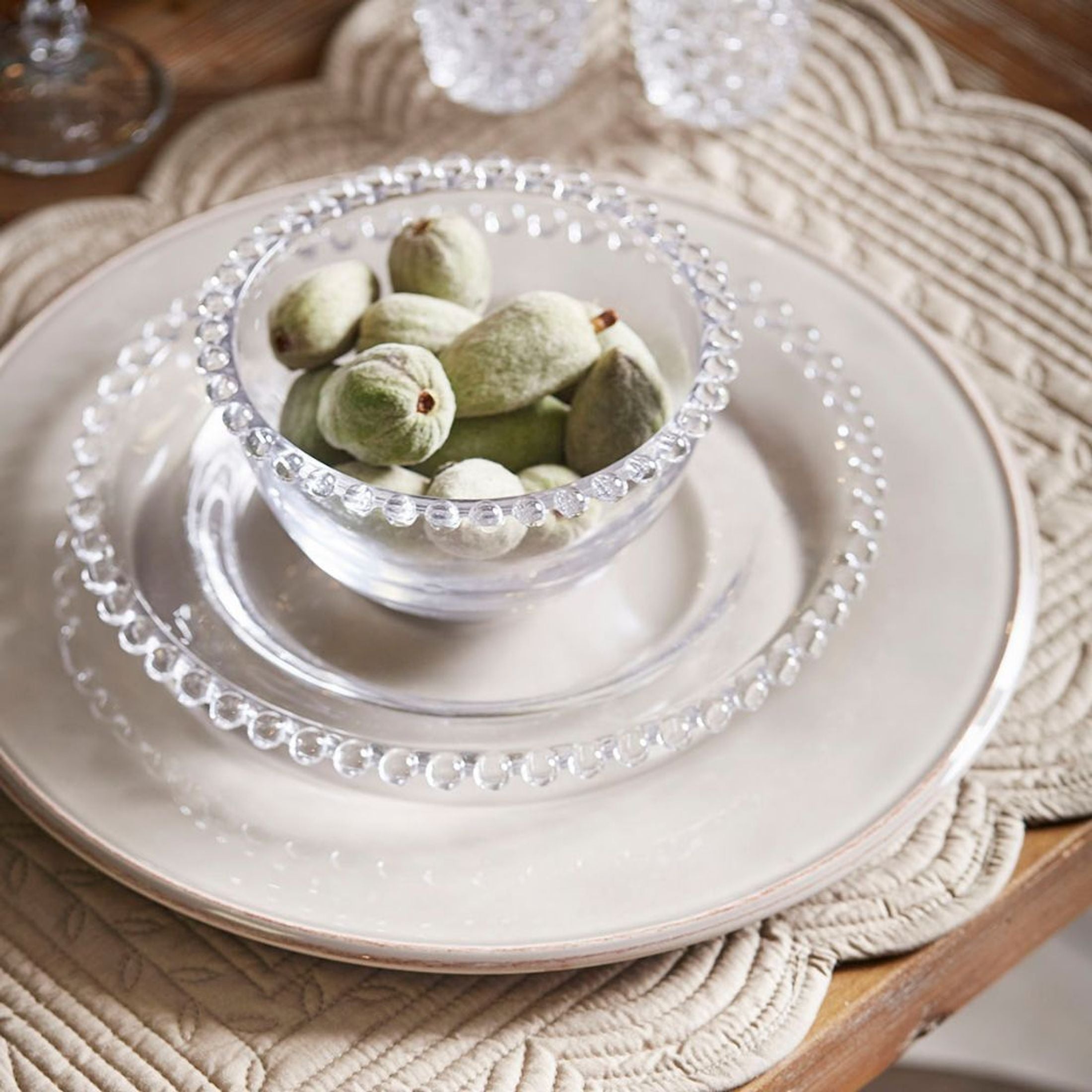 Bol de vidrio Côté Table, Perloa, 13 cm.