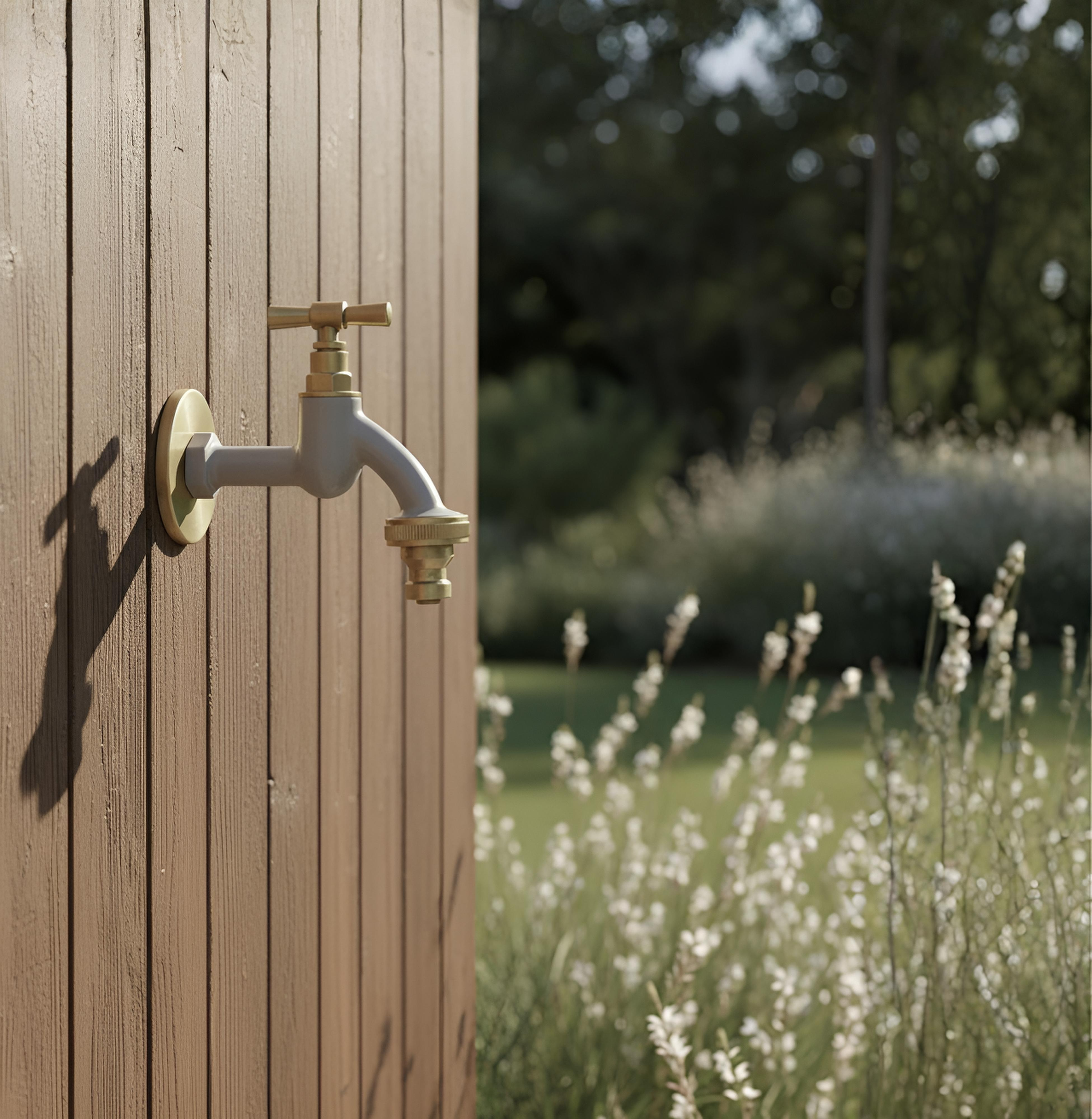 Grifo de jardín con roseta Gentle Greige, Livlig
