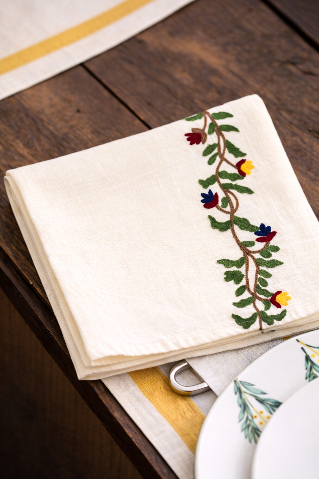 Servilleta Lino Emperatriz, Casa López (Paris)