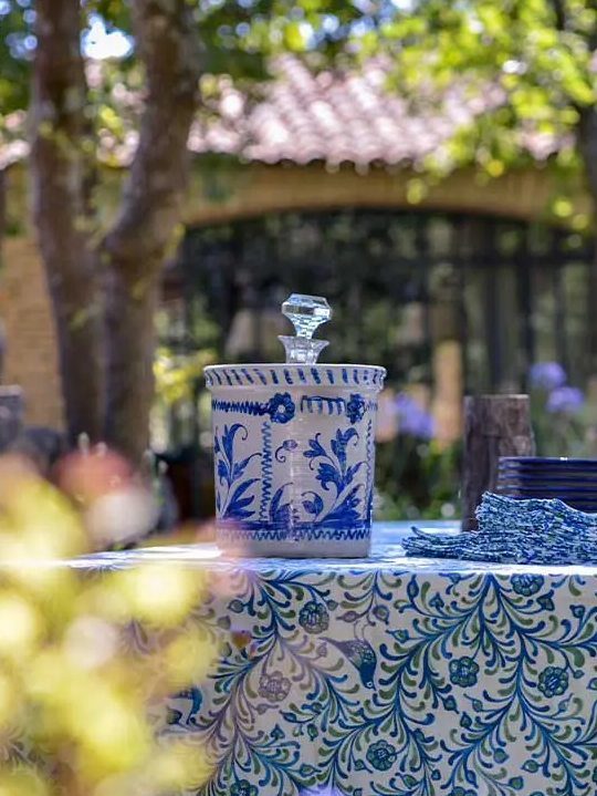 Hielera de cerámica Blue FLower , Casa López (Paris)