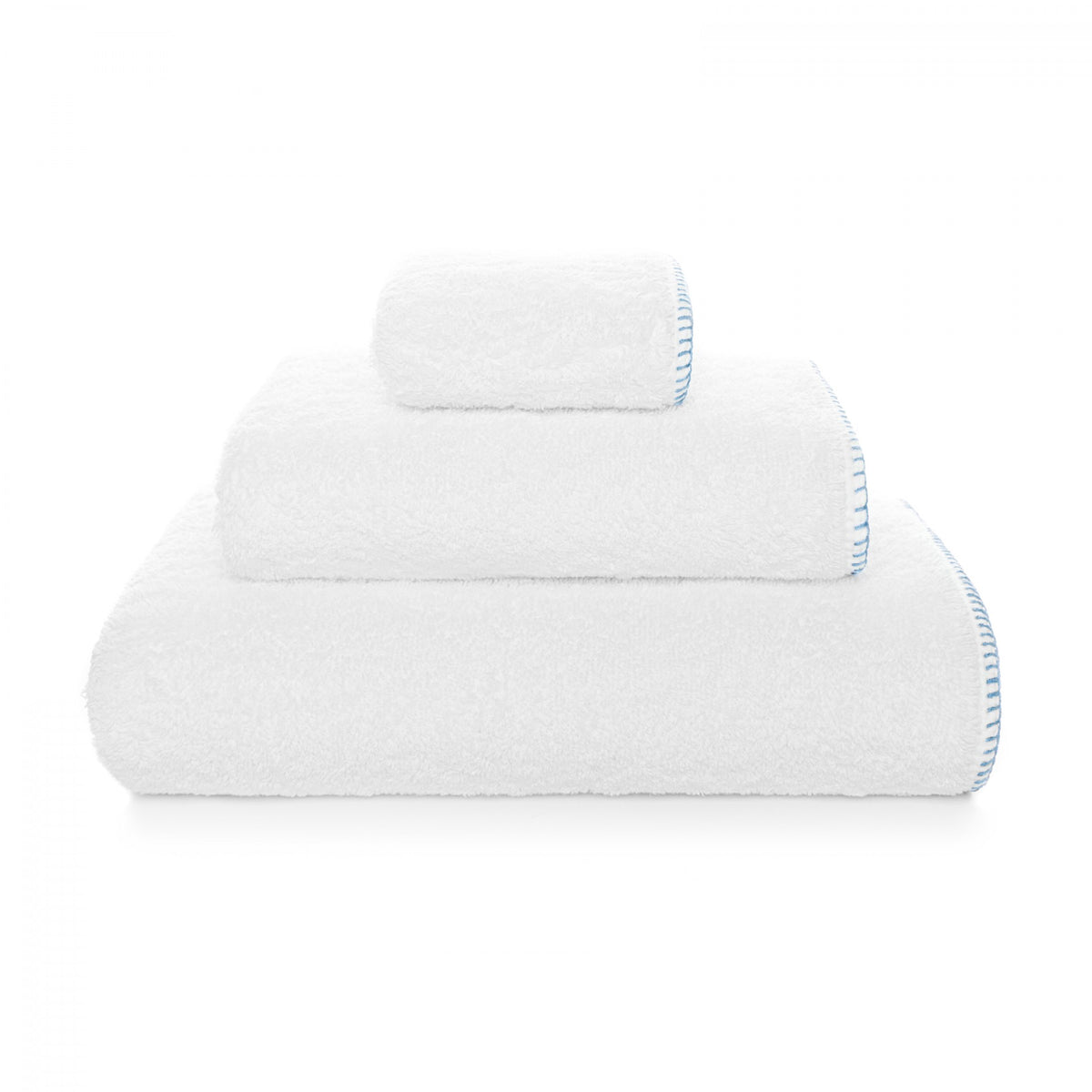 Graccioza Towel, Évora White/Petrol 700 GSM - Nahia Home