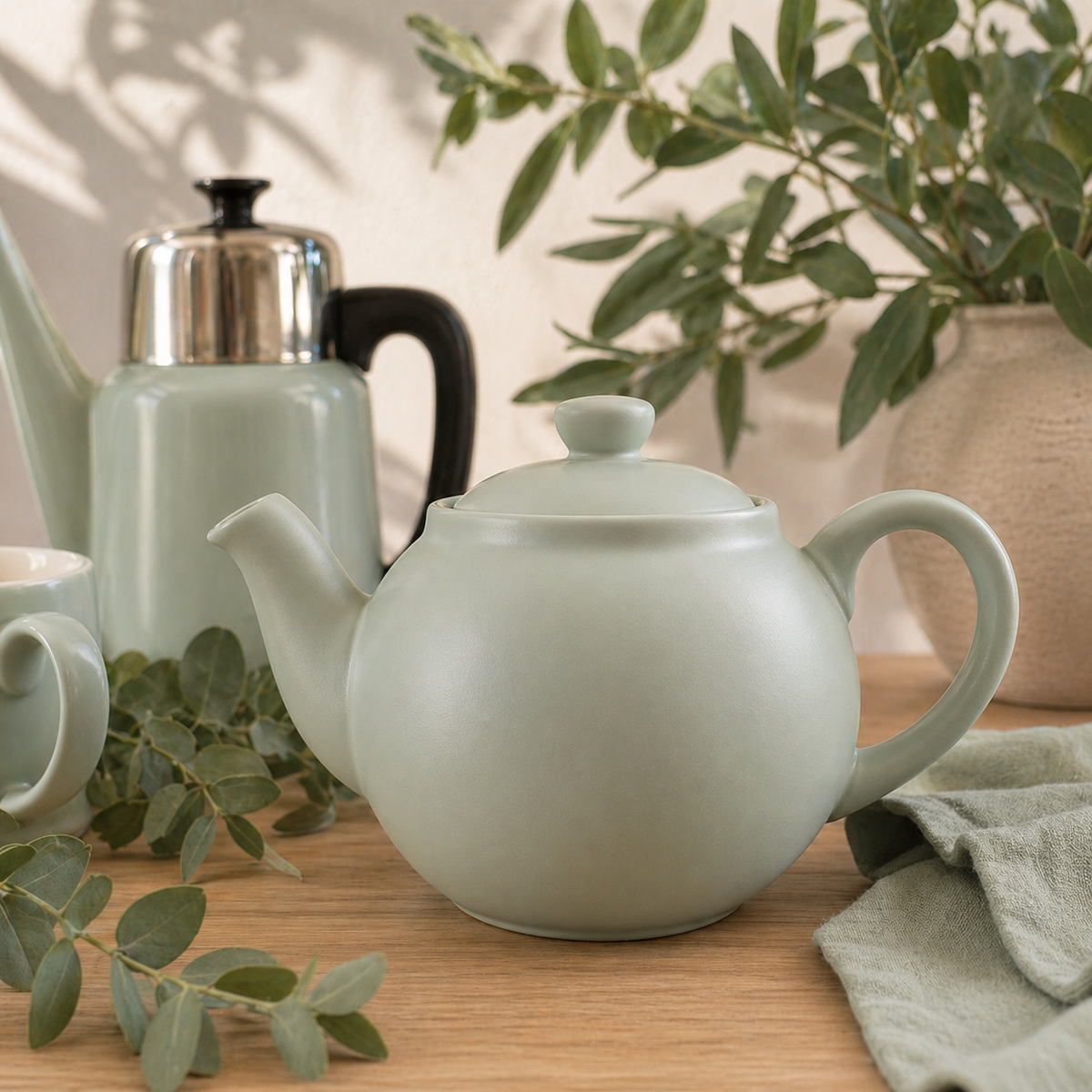 Handcrafted Teapot, Leaf 0.9L