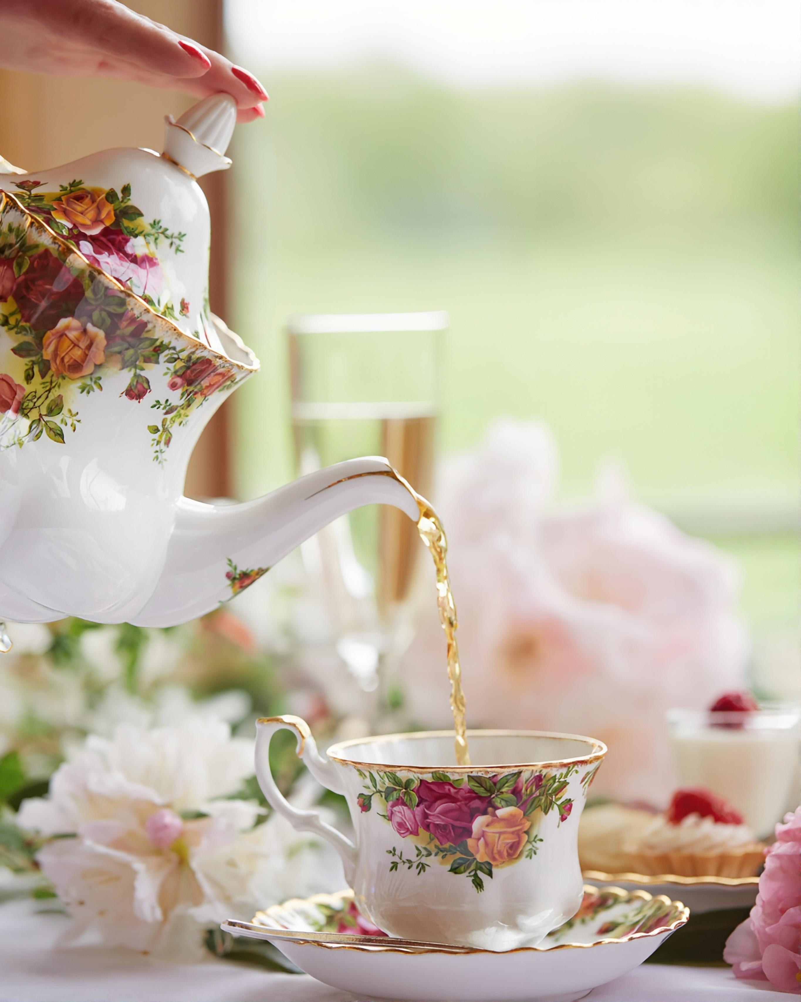 Servidor de té, ROYAL ALBERT. OLD COUNTRY ROSES