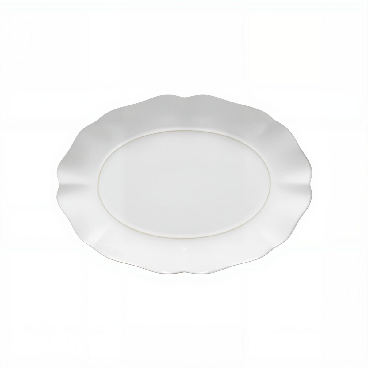 Fuente Oval Costa Nova, Rosa 30 cm - Nahia Home