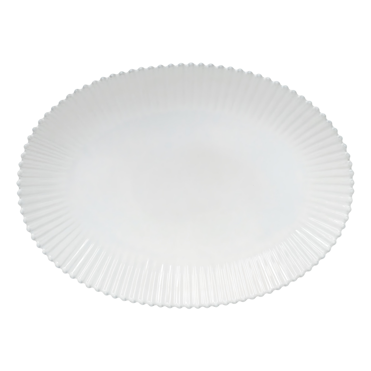 Fuente Oval Costa Nova, Pearl 50cm - Nahia Home