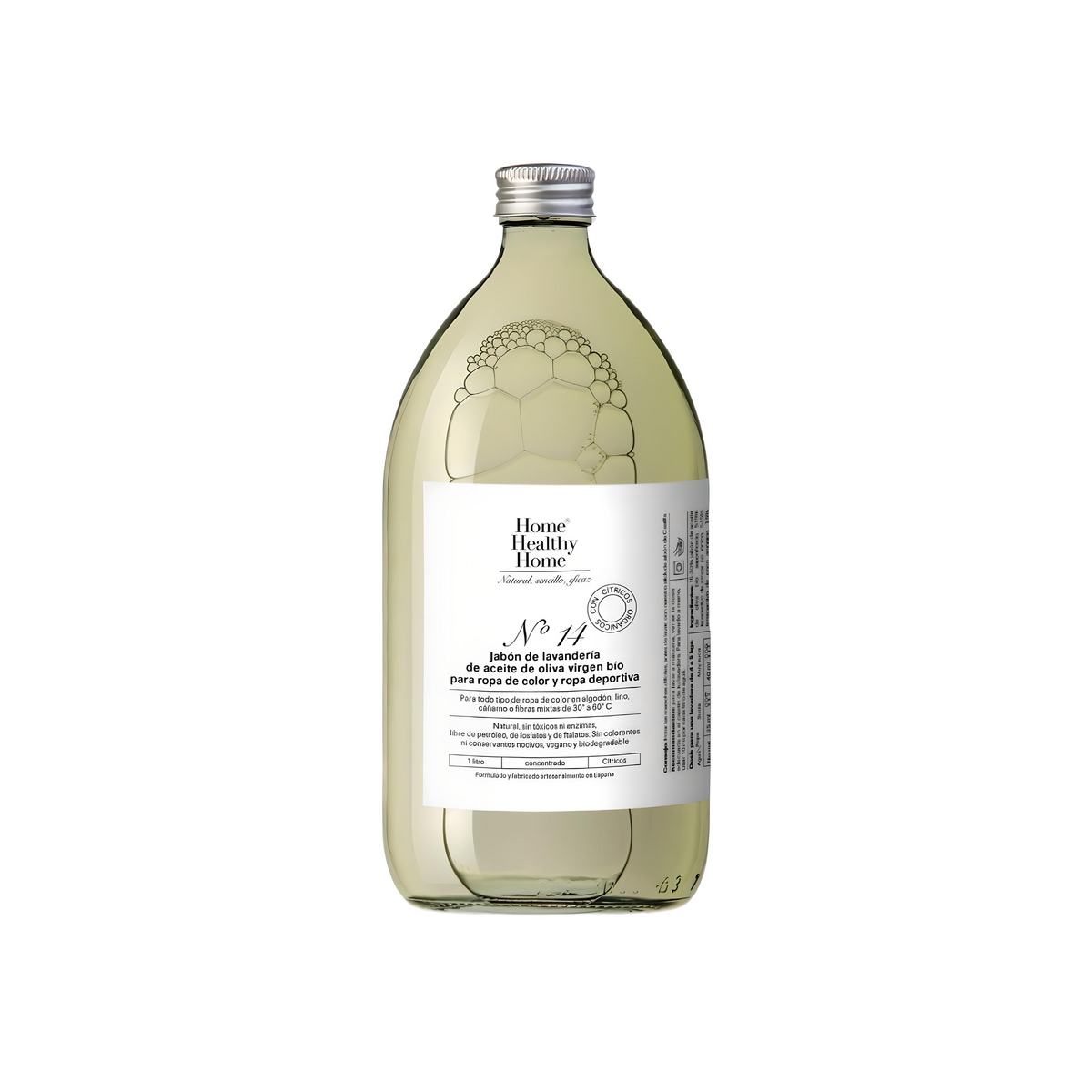 Jabón de lavandería para ropa deportiva Nº14, Botella 1L, HOME HEALTHY HOME - Nahia Home