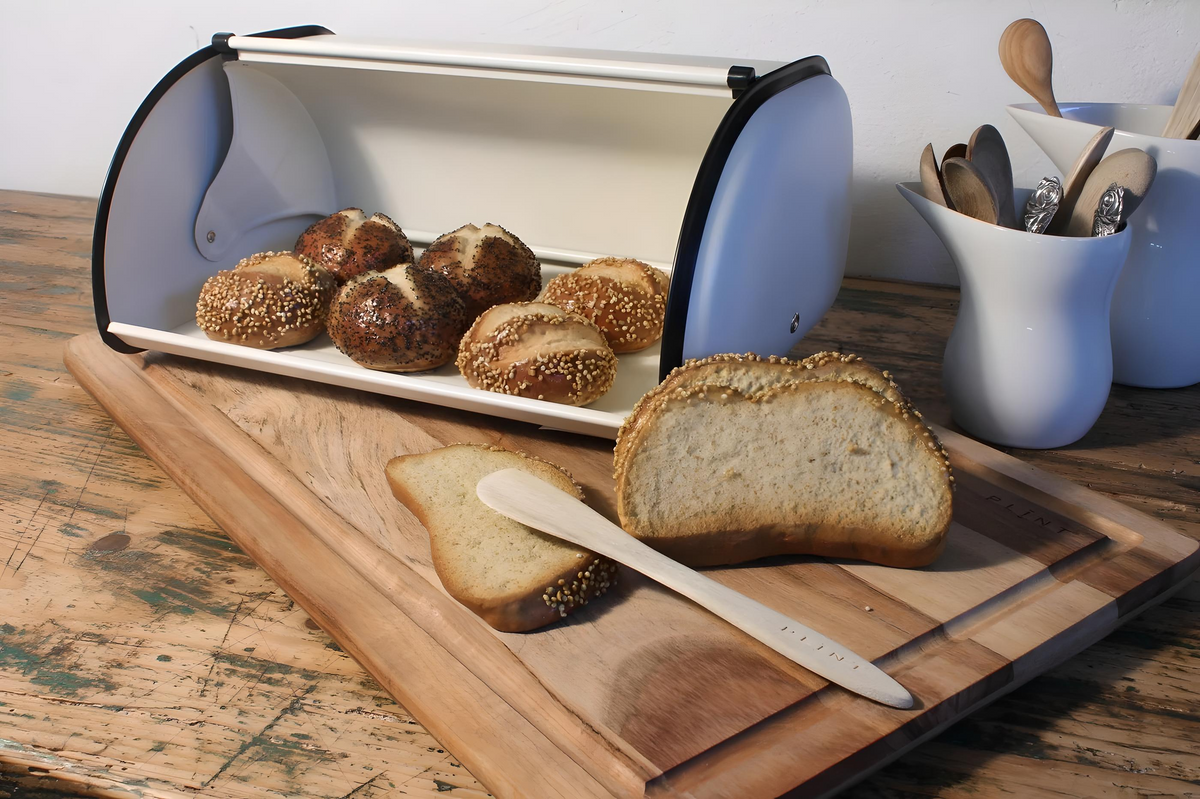 Cream Color Bread Box 34cm - View 2 - Nahia Home