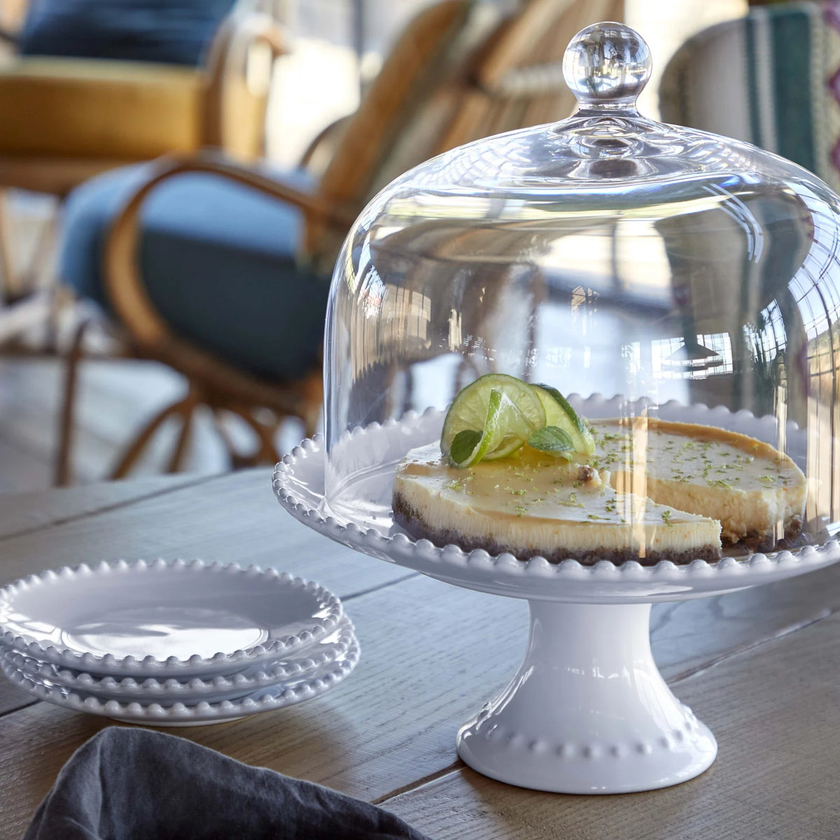 Pearl Bread Plate, Costa Nova - View 3 - Nahia Home