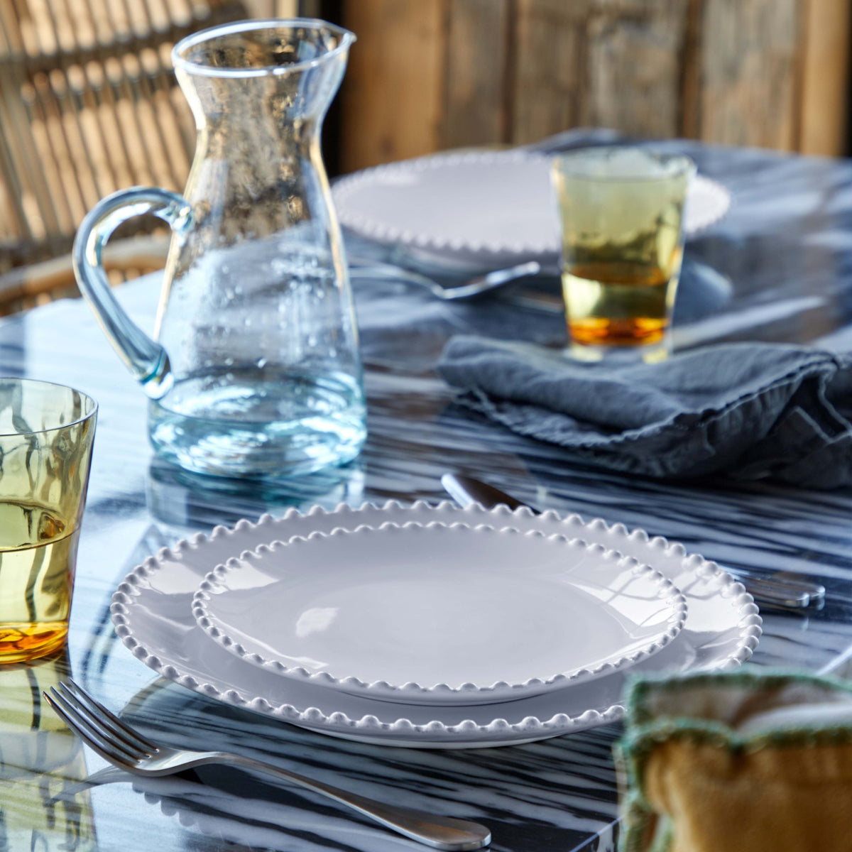 Flat Plate Costa Nova, Pearl 28cm - View 2 - Nahia Home
