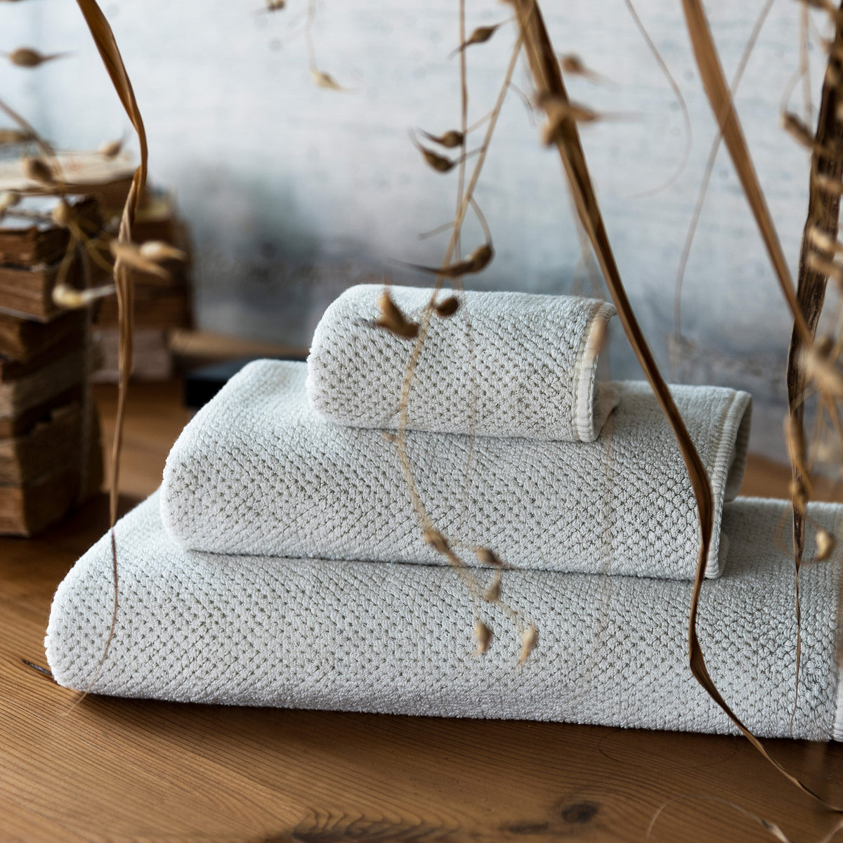 Toalla Linen Waffle 550 GSM, GRACCIOZA - Vista 6 - Nahia Home